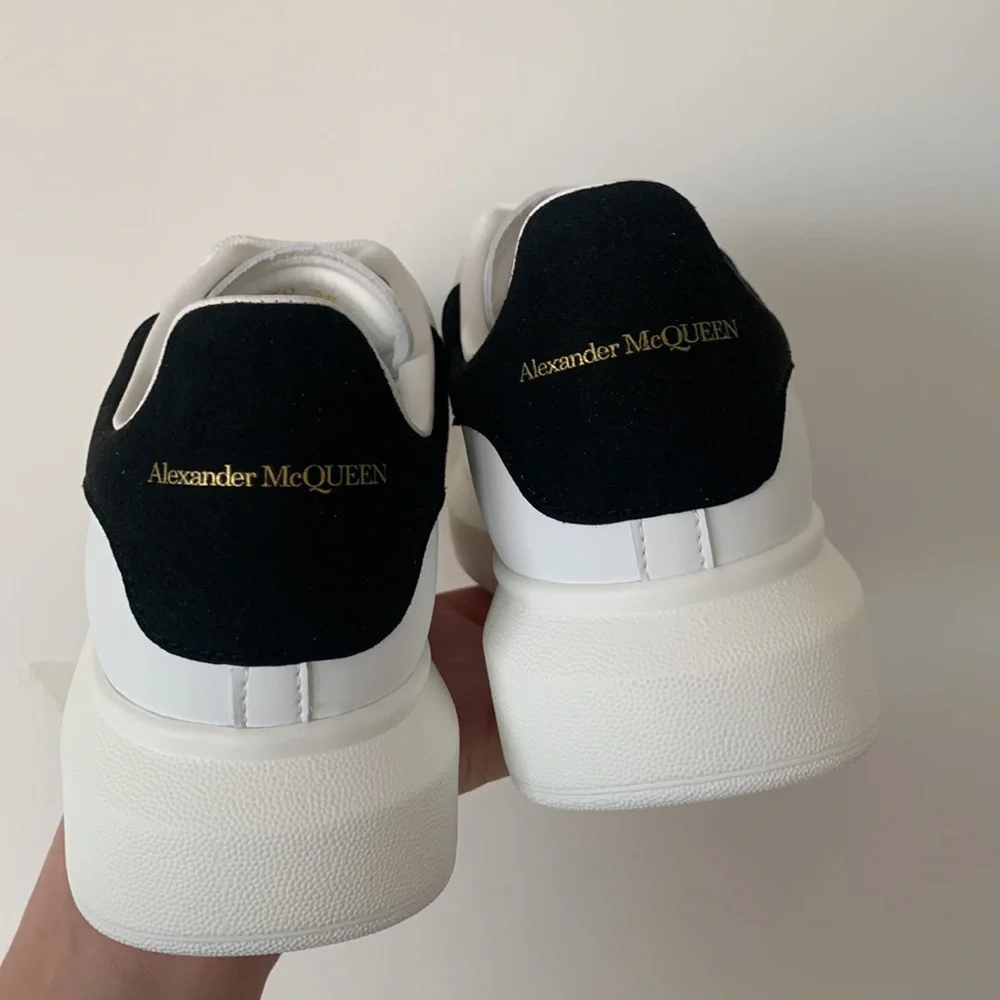 White and Black Platform Sneakers - Picture 5 of 5